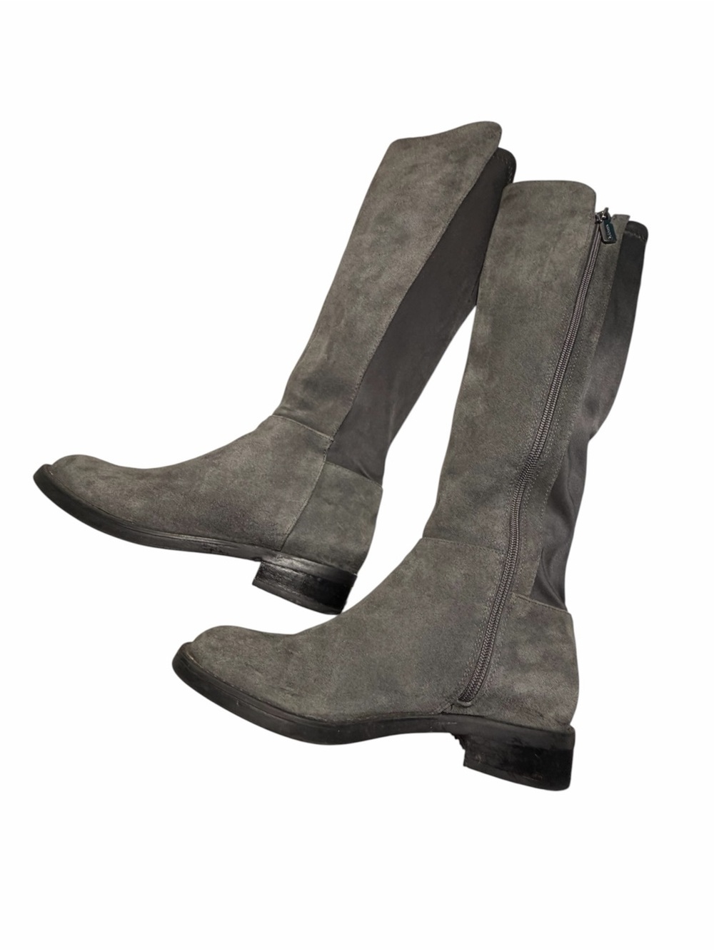 Blondo Gray Suede Knee-High Riding Boots Classic Women's Tall Boot Sz 7